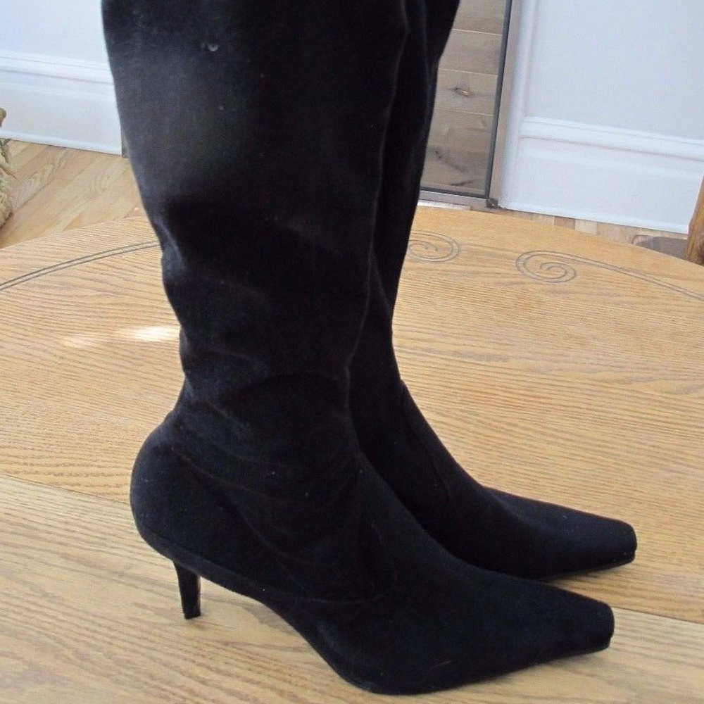 ANTONIO MELANI KNEE HIGH SIDE 1/2 ZIP HEEL BOOT
